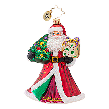 A Joyful Visitor Santa Radko Ornament