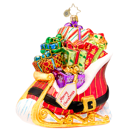 Buckle Up For A Gift Ride Ornament Radko Ornament