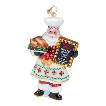 Cookin' Claus Santa Cooking Radko Ornament