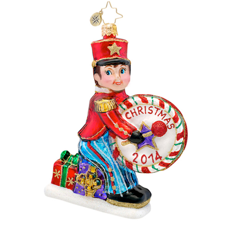 Drumming Up The Holidays 2014 Dated  (retired) Radko Ornament