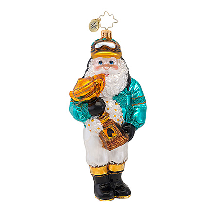 Jolly Jockey Santa  (retired) Radko Ornament