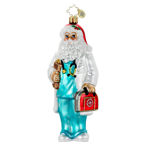 Paging Dr. Claus Santa  (retired) Radko Ornament