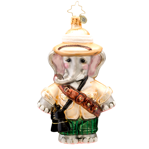 Safari Sam Elphant  (retired) Radko Ornament