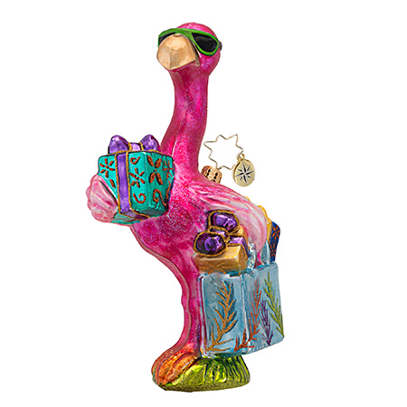 Sunshine Shopping Spree Flamingo  (retired) Radko Ornament