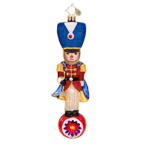 Toy Soldier Topper Pediatric Cancer  (retired) Radko Ornament