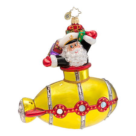Undersea Santa  (retired) Radko Ornament