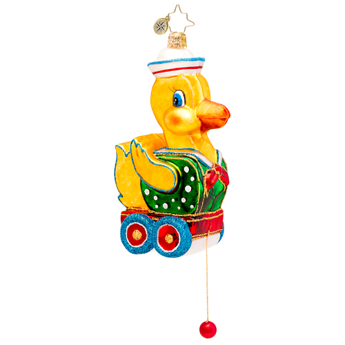 Wheelie The Duck Radko Ornament