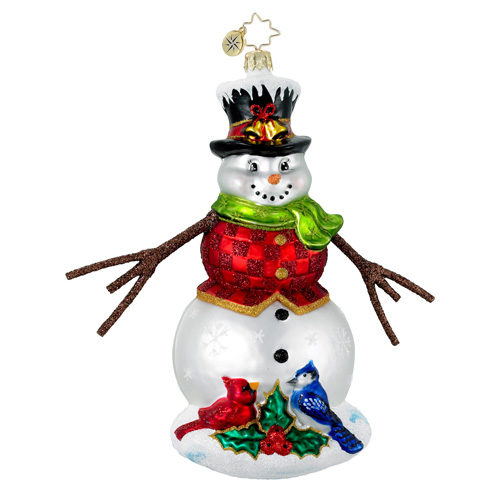 Winter Gathering Snowman  (retired) Radko Ornament