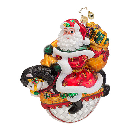 Winter Rider Santa Limited Edition  (retired) Radko Ornament