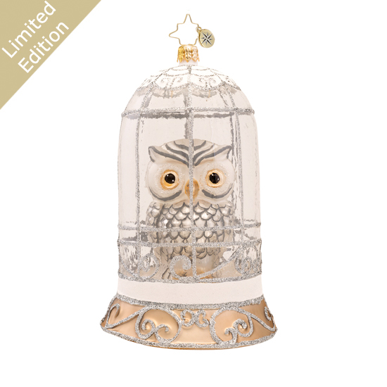 Wisdom On Display Owl Limited Edition  (retired) Radko Ornament