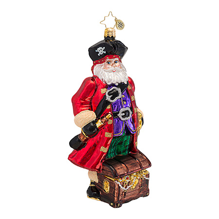 Yo Ho Ho Ho Santa Pirate  (retired) Radko Ornament