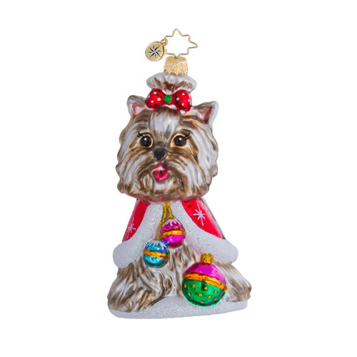 Yorkshire Pudding Dog  (retired) Radko Ornament